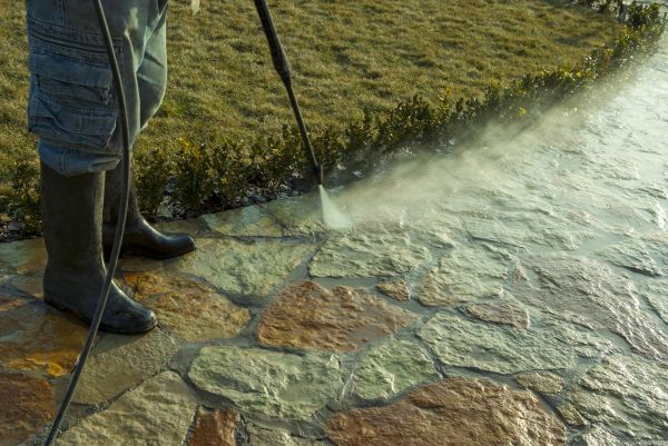 Stone Power Washing in Keller